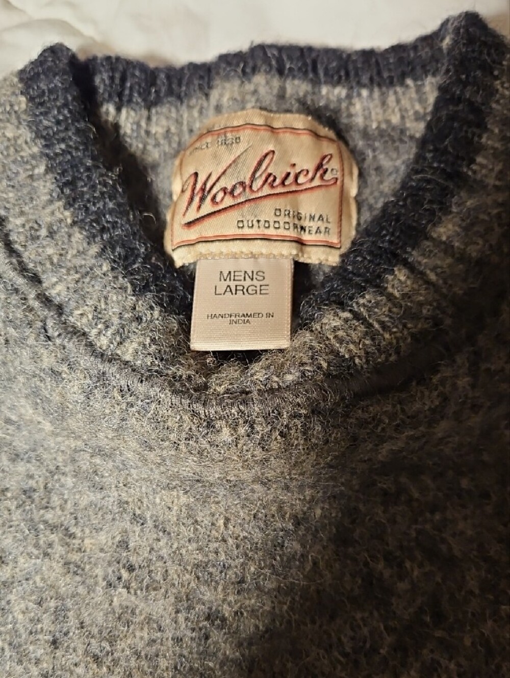 Woolrich Men's Crewneck Sweater in Heather Gray - Picture 2 of 7